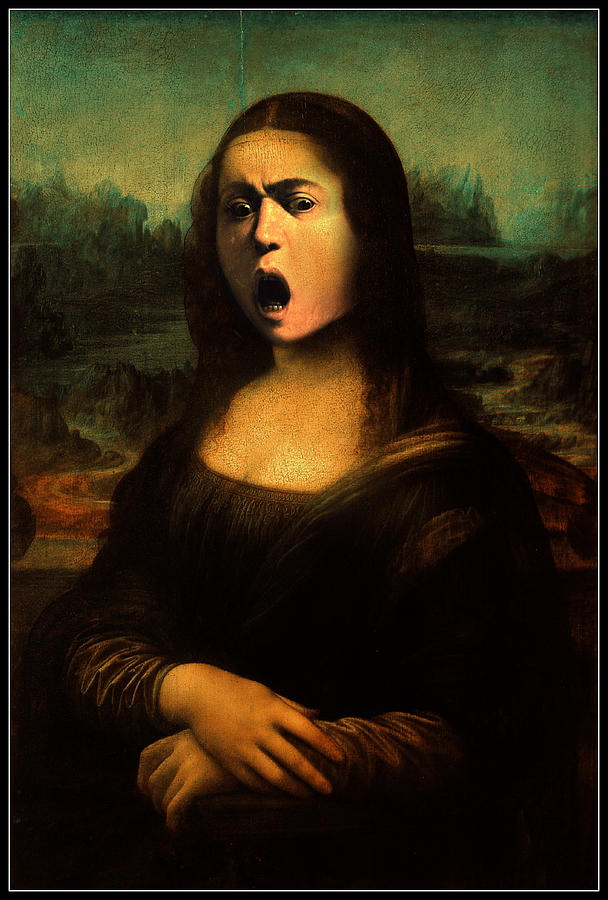 Caravaggios Mona Painting by Gravityx9 Designs
