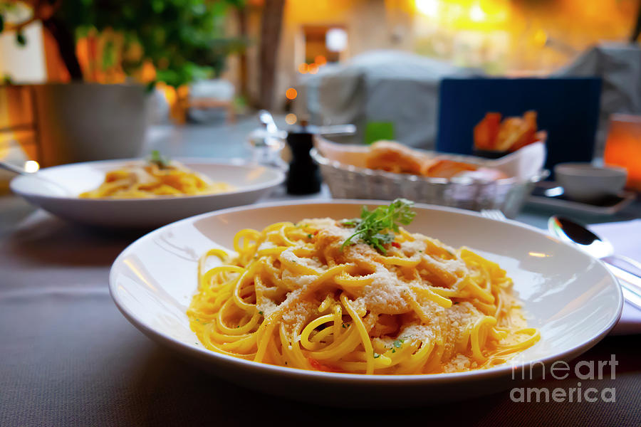 Carbonara Spaghetti Photograph by Mats Silvan