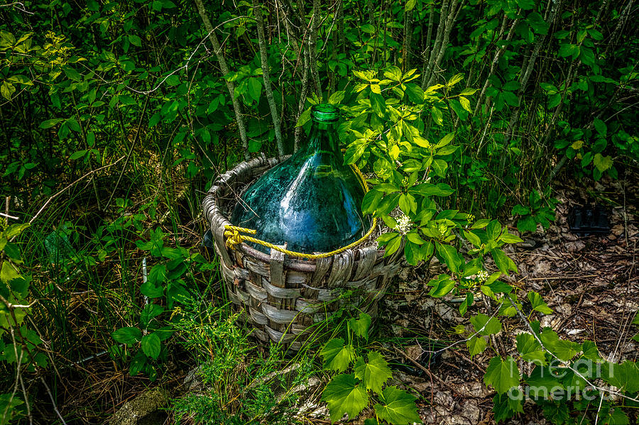 Carboy in a Basket Photograph by Roger Monahan
