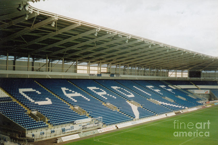 Soccer Photograph - Cardiff - CIty Stadium - East Stand 1 - July 2010 by Legendary Football Grounds