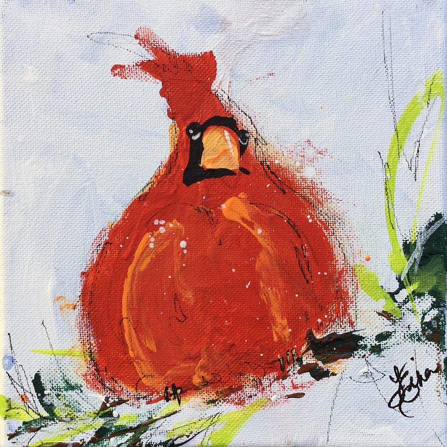 Cardinal 1 Painting by Terri Einer