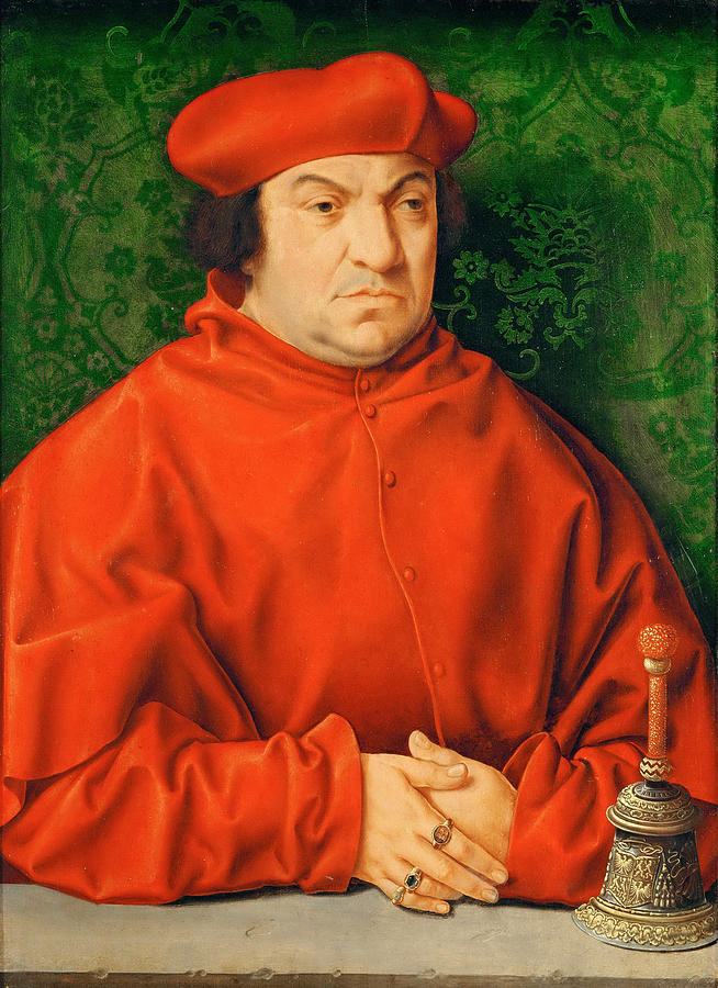 Cardinal Bernardo Clesio Painting by Barthel Bruyn the Elder