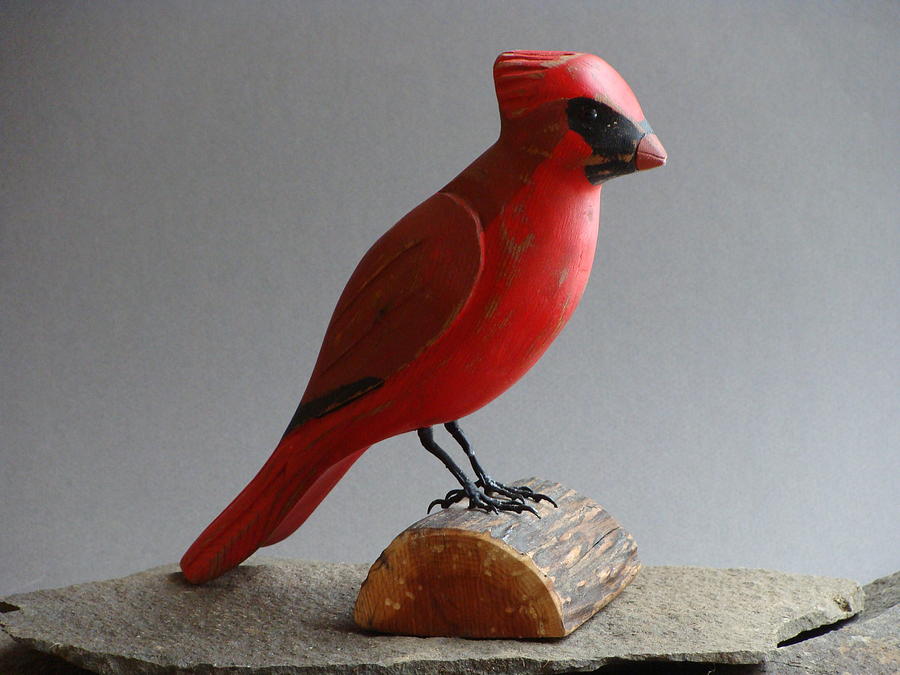 Cardinal Sculpture by Bruce Peterson - Fine Art America