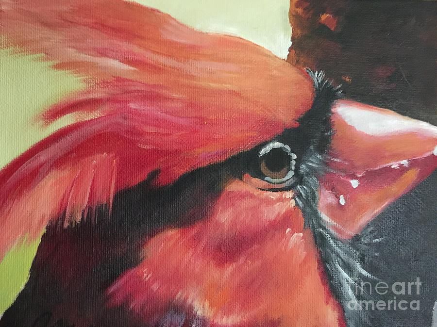 Cardinal Painting by Carrie Maurer