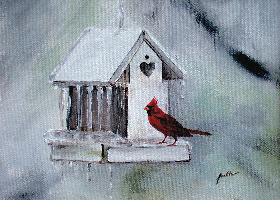 Cardinal Painting - Cardinal by Faith Berrier
