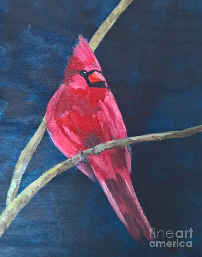 Cardinal Painting by Lisa Dionne