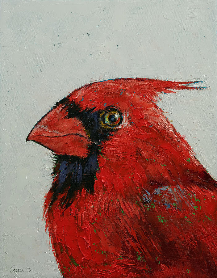 Cardinal Painting by Michael Creese