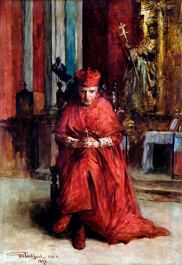 Man Painting - Cardinal of Rheims by MotionAge Designs