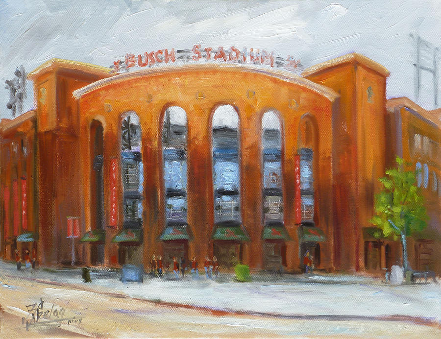 Cardinals Busch Stadium - St.Louis Painting by Irek Szelag