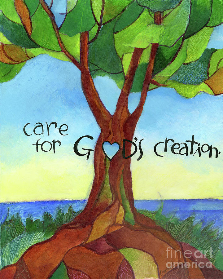 Care for Gods Creation - MMCGC Painting by Br Mickey McGrath OSFS