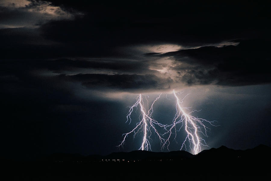 Arizona Photograph - Carefree Lightning by Cathy Franklin Arizona Photograph - Carefree Lightning by Cathy Franklin