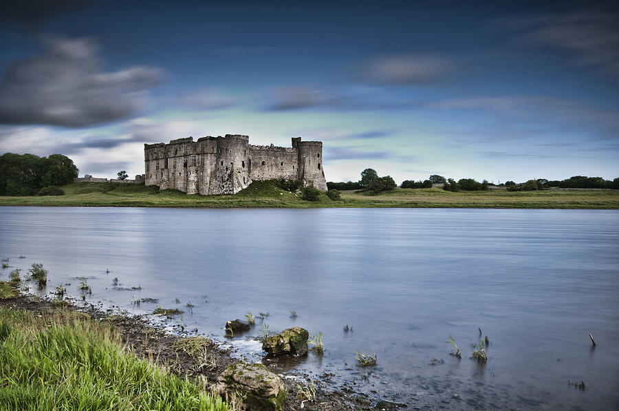 Castle Photograph - Carew Castle Pembrokeshire Long Exposure by Steve Purnell