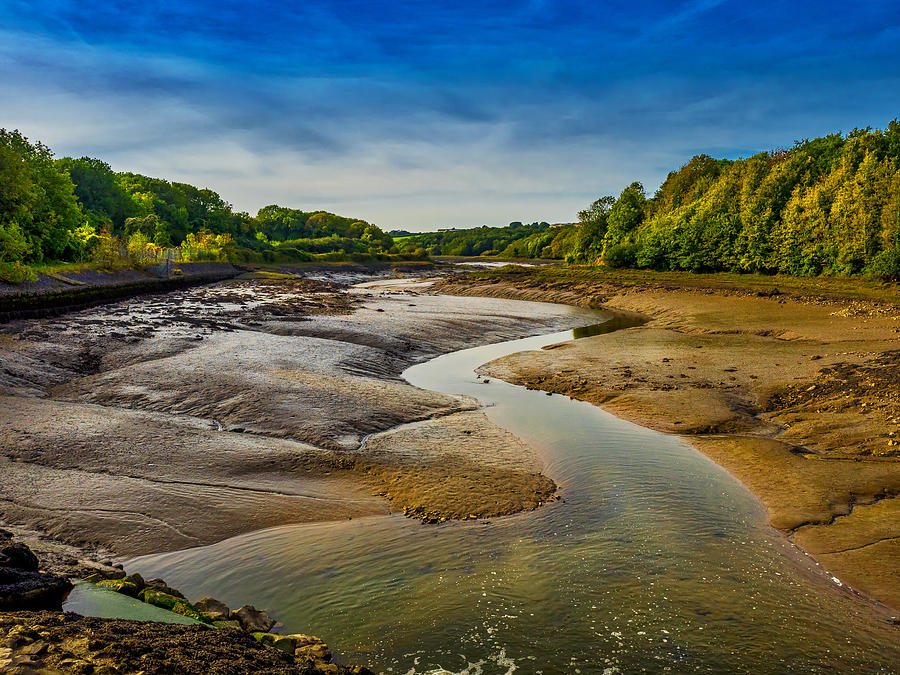 Carew River Estuary Photograph by Mark Llewellyn