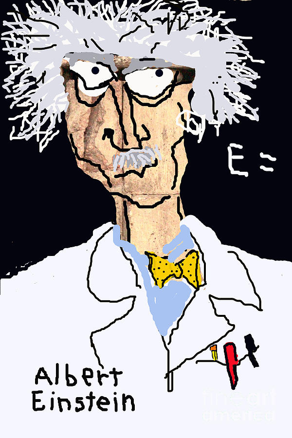 Einstein Caricature Photograph