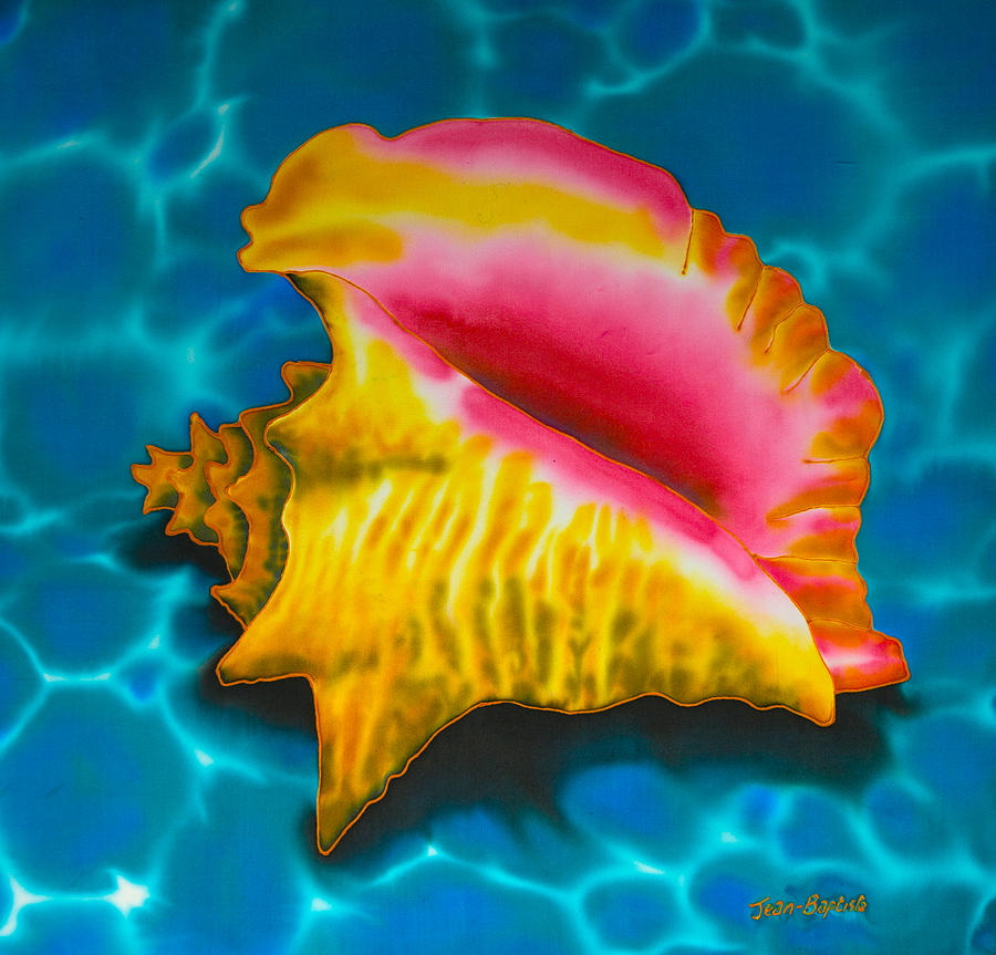 Caribbean Conch Painting by Daniel Jean-Baptiste