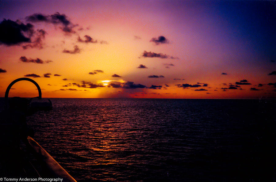 Caribbean Cruise Sunset Photograph by Tommy Anderson