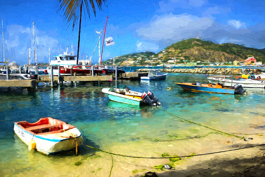 Caribbean Harbor Impressions Photograph by Greg Norrell