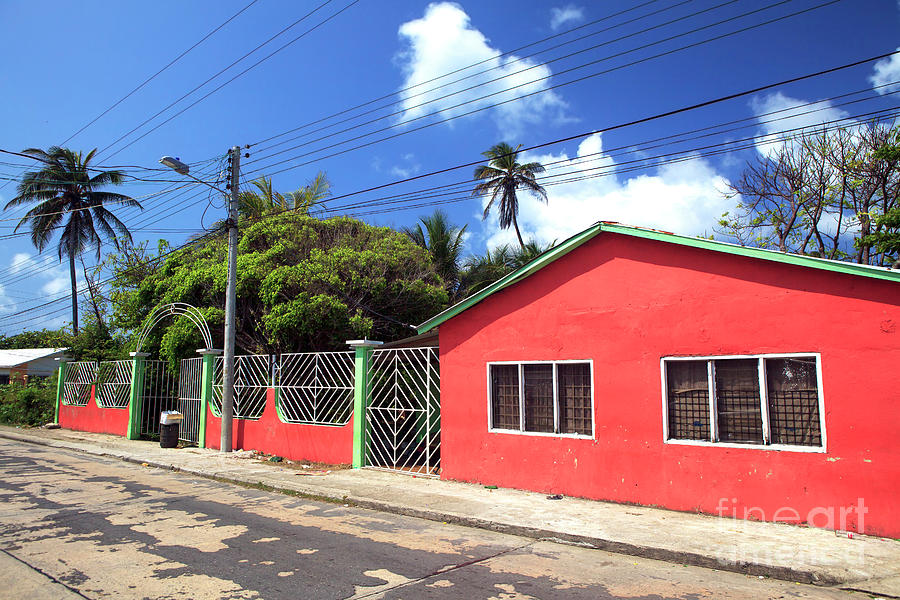 Caribbean Red House Photograph by John Rizzuto