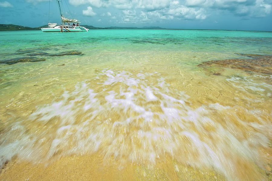 Caribbean rush Photograph by Greg Wyatt