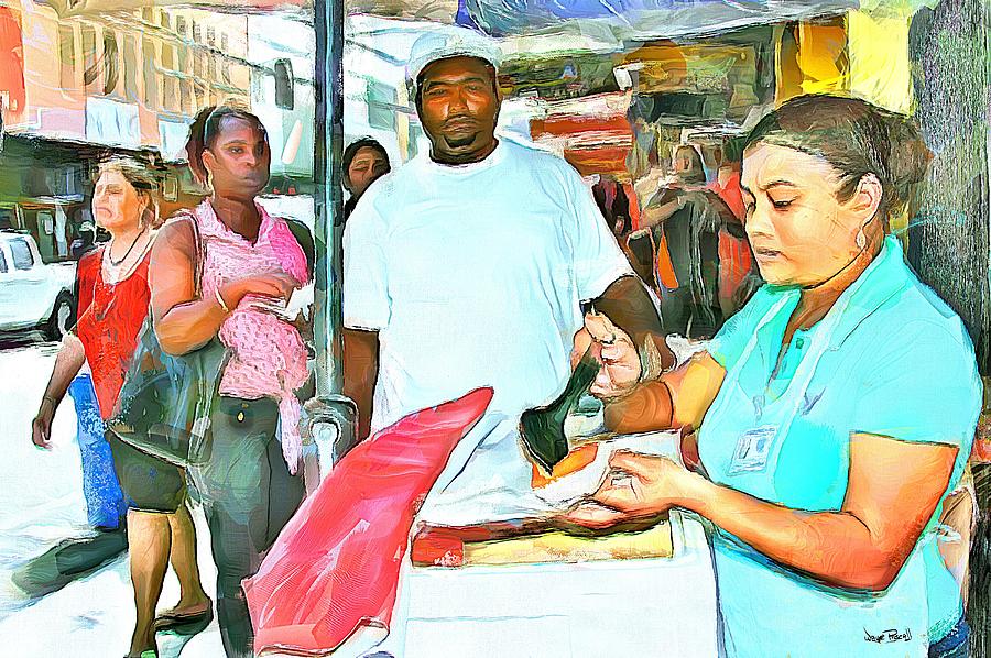 CARIBBEAN SCENES - Doubles Vendor Painting by Wayne Pascall