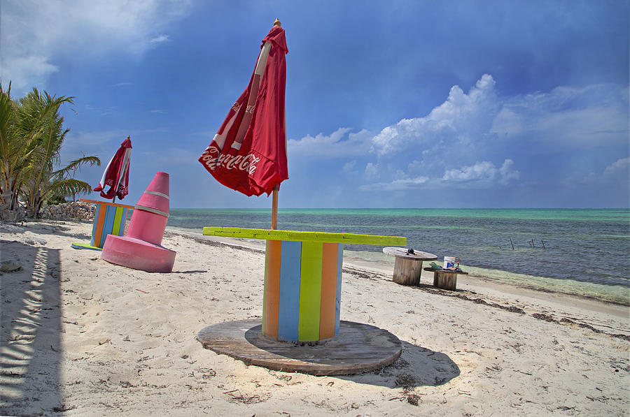 Umbrella Photograph - Caribbean Seaside Getaway by Betsy Knapp