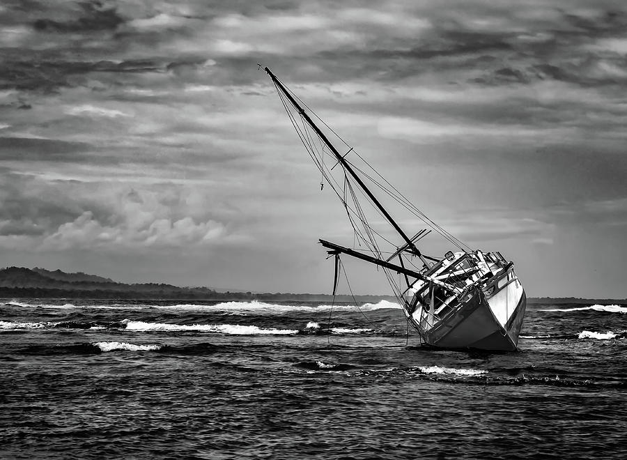 Caribbean Shipwreck in Cocoa Photograph by Norma Brandsberg