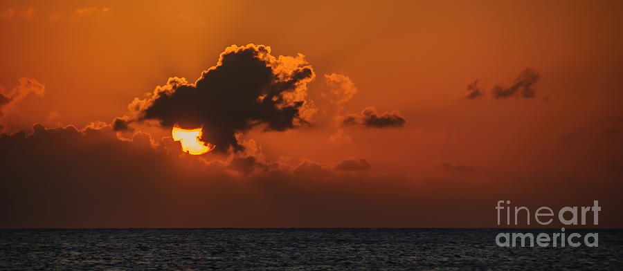 Caribbean Sunset Photograph by Charles Dobbs