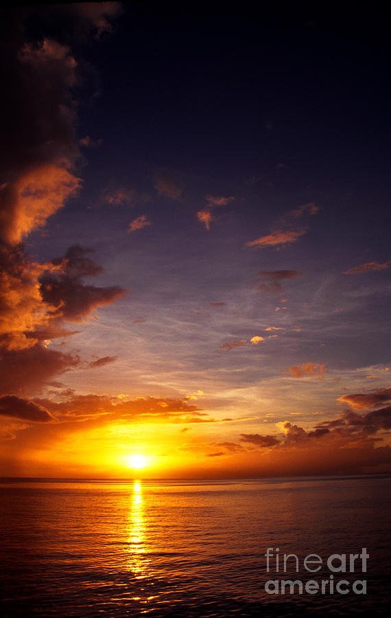 Caribbean Sunset Dominica Photograph by Thomas R Fletcher