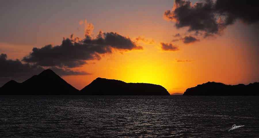Caribbean Sunset Photograph by Phil Jensen