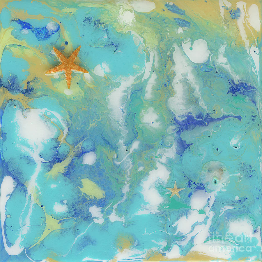 Abstract Painting - Caribbean Treasures by Danielle Perry