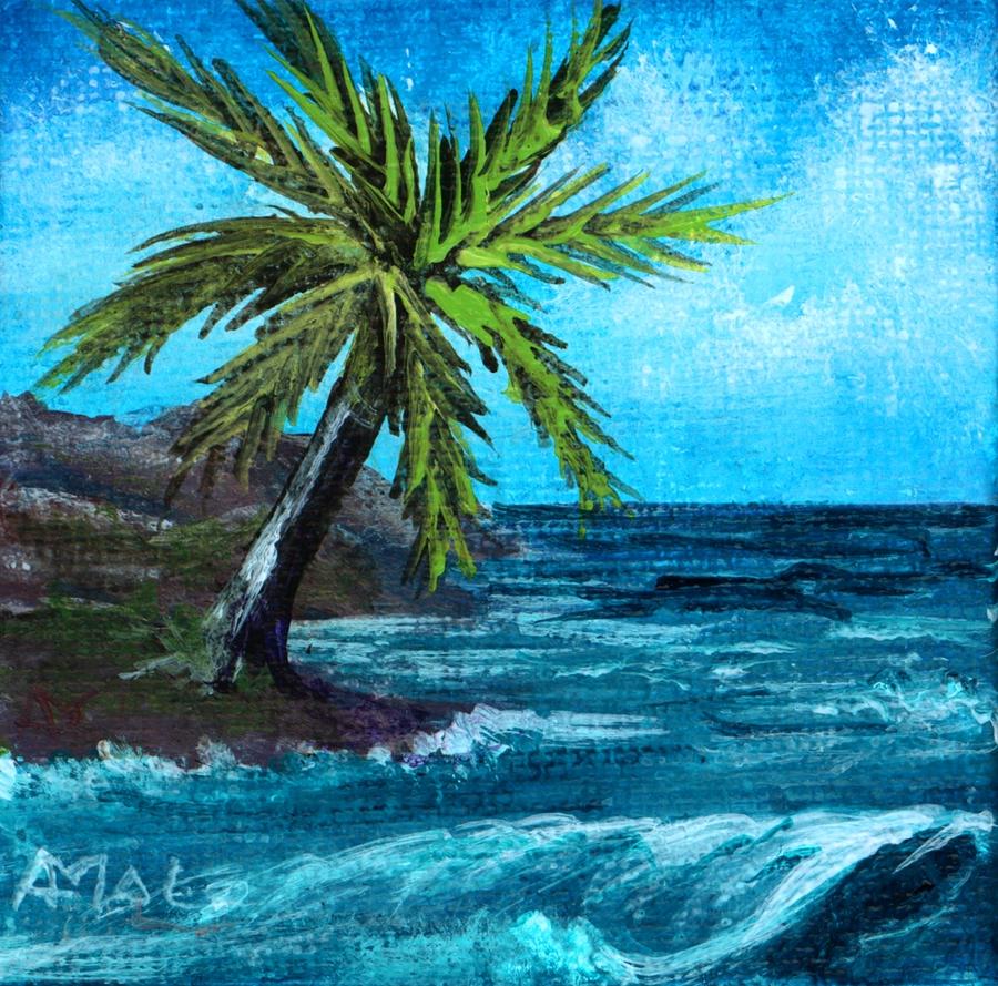 Caribbean Vacation #1 Painting by Anastasiya Malakhova