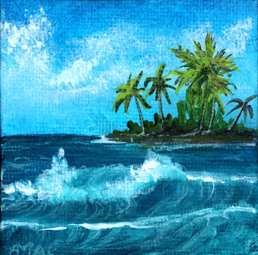 Caribbean Vacation #2 Painting by Anastasiya Malakhova