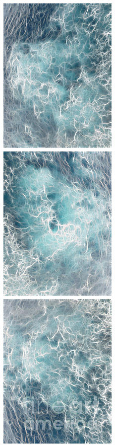 Abstract Photograph - Caribbean Waters - Triptych Image Vertical by Jason Freedman
