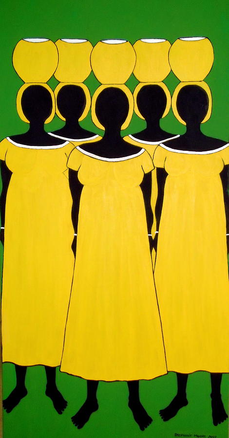 Caribbean Yellow Painting by Stephanie Moore