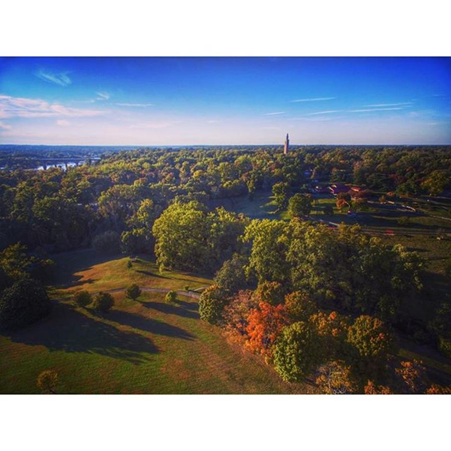 Richmond Photograph - Carillon Bell Tower As The Fall by Creative Dog Media  