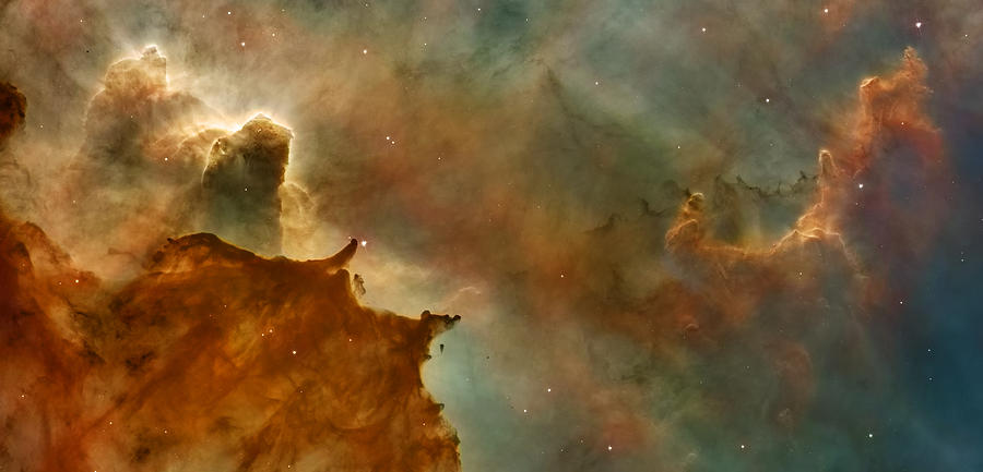 Space Photograph - Carina Nebula Details -  Great Clouds by Mark Kiver