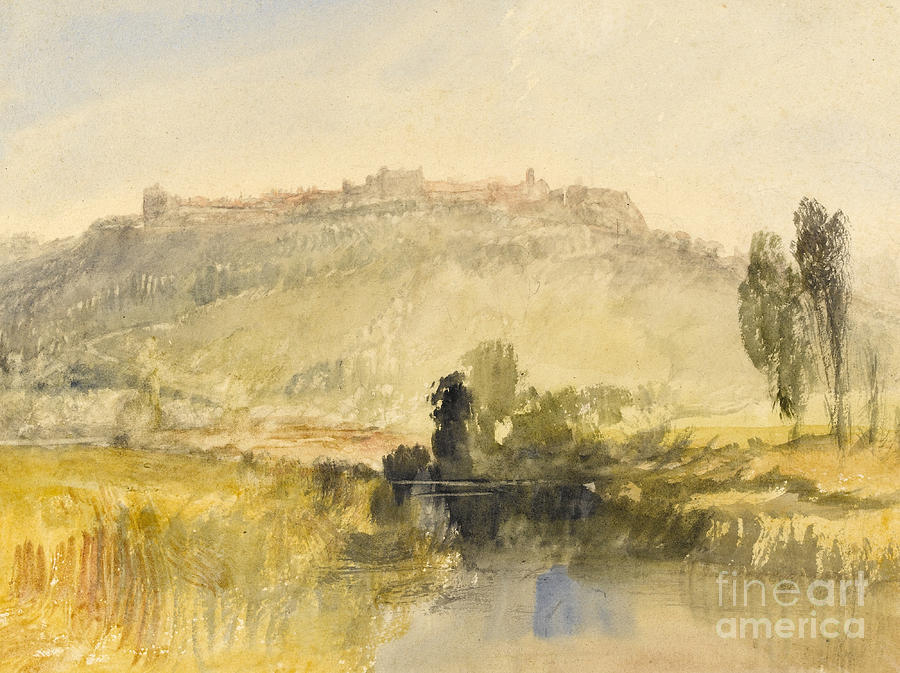 Castle Painting - Carisbrooke Castle by Joseph Mallord William Turner