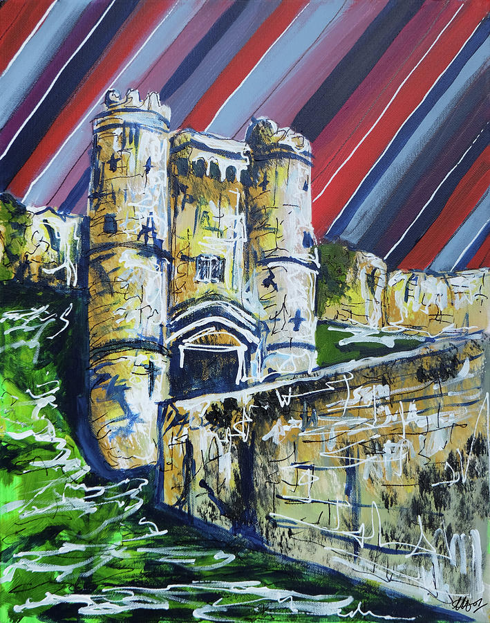 Carisbrooke Castle Painting by Laura Hol Art