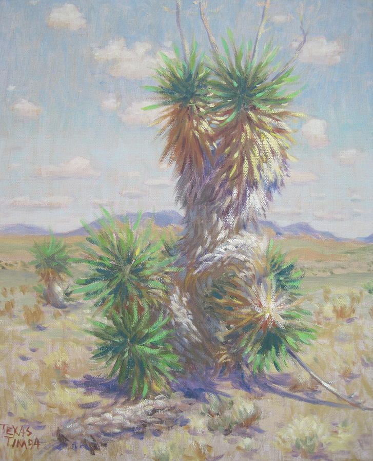 Carizozo Cactus  Painting by Texas Tim Webb