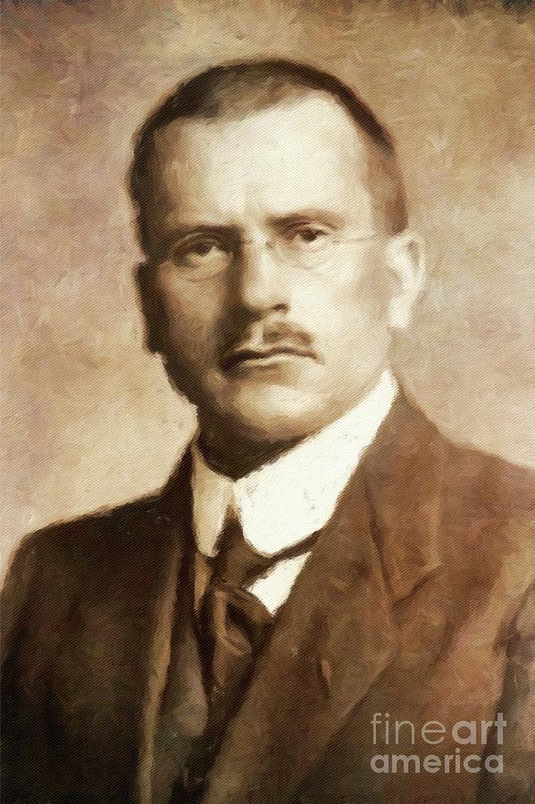 Carl Jung, Psychoanalyst By Mary Bassett Painting