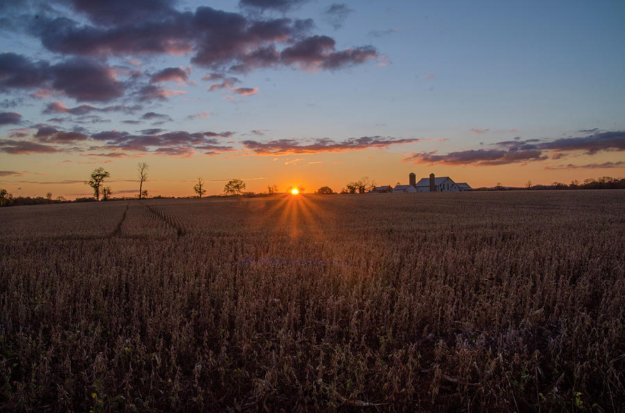 Carlisle Pa Farm Sunrise Photograph by Bill Cannon