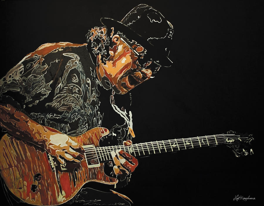 Carlos Santana Painting By Hay Rouleaux Fine Art America