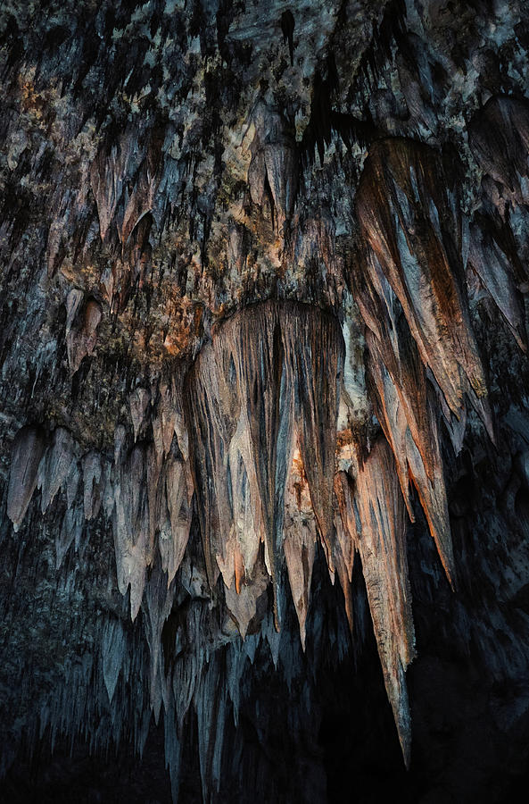 Carlsbad Caverns Chandelier Portrait Photograph by Kyle Hanson