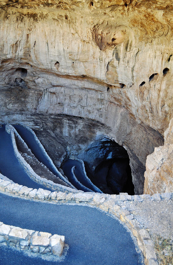 Carlsbad Caverns Natural Entrance Portrait Photograph by Kyle Hanson
