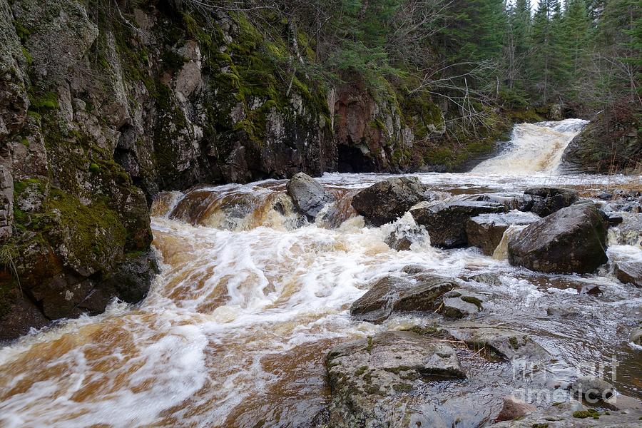 Carlson Creek falls in November Photograph by Sandra Updyke