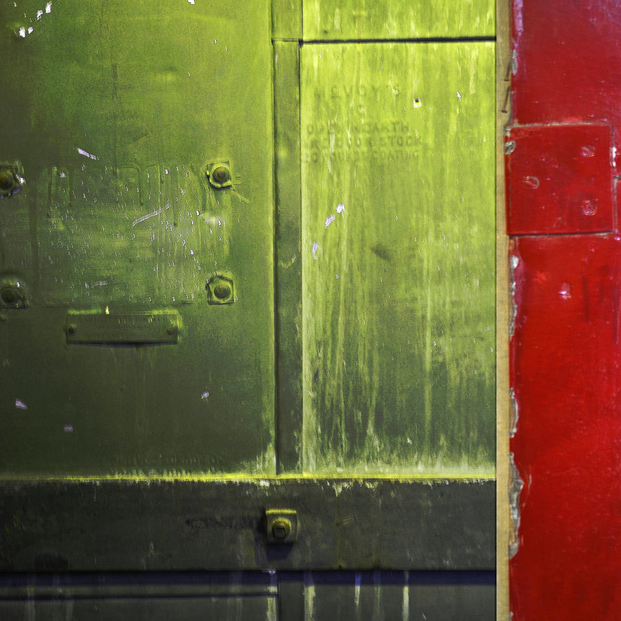 Carlton 6 - firedoor abstract Photograph by Tim Nyberg