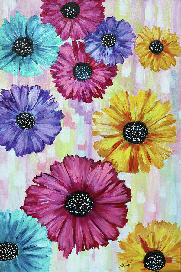 Carlys Poppies Painting by Carole Sluski