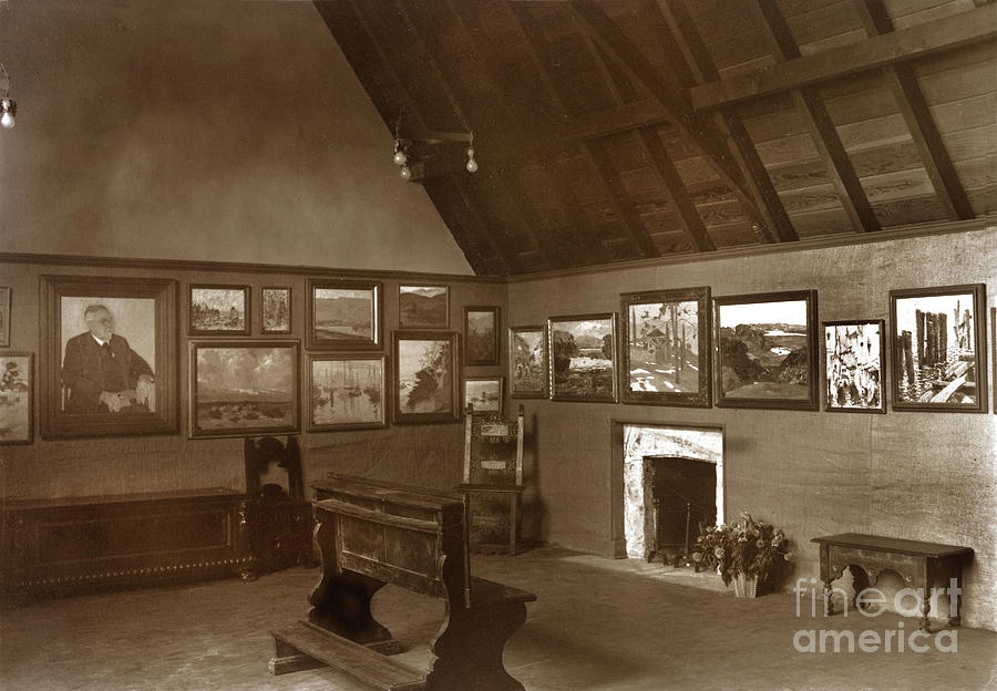 Carmel Photograph - Carmel Art Association, Oct. 1927 gallery in Seven Arts Building by Monterey County Historical Society