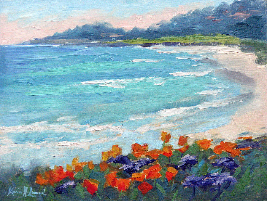 Carmel Beach Spring Painting