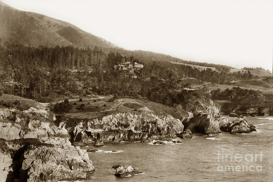 Landscape Photograph - Carmel Highlands Monterey California circa 1918 by Monterey County Historical Society